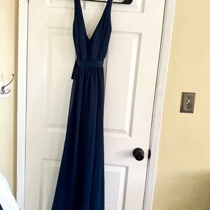 White by Vera Wang Midnight Blue Bridesmaid Dress